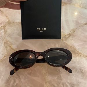Celine cateye Sunglasses S193 in dark Havana